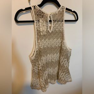 Boutique boho flowy crochet top new with tag nwt